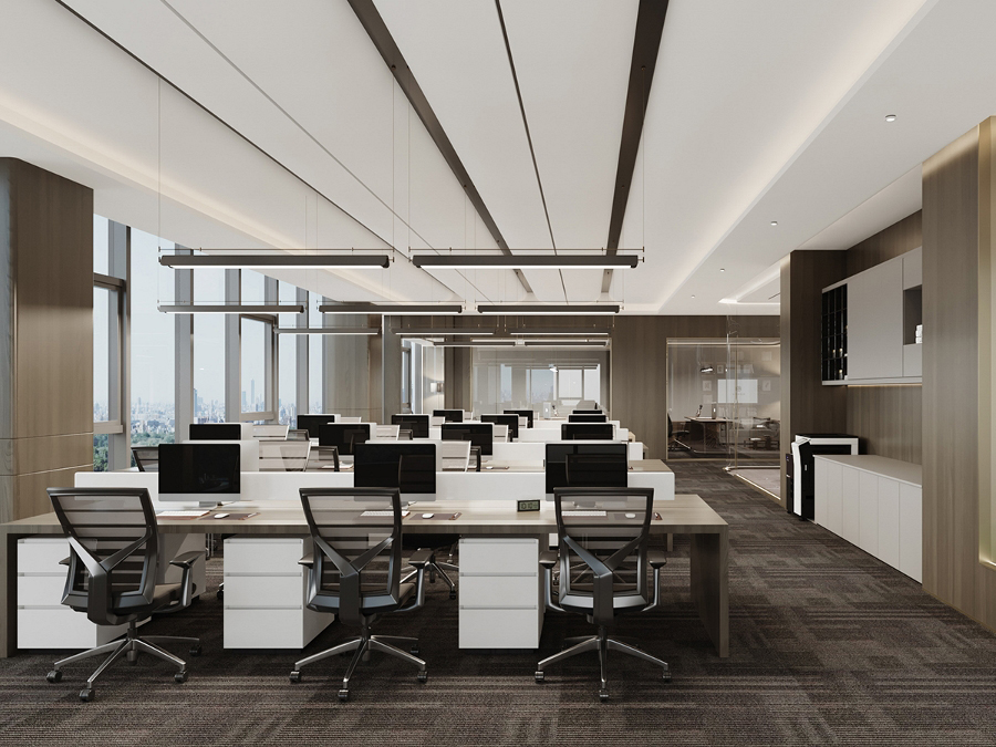 1600平方新中式办公室装修设计项目